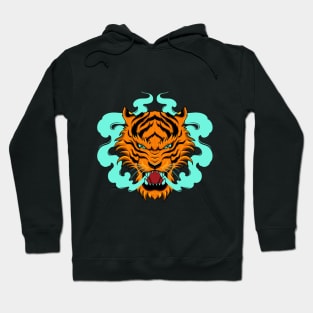 tiger green smoke Hoodie